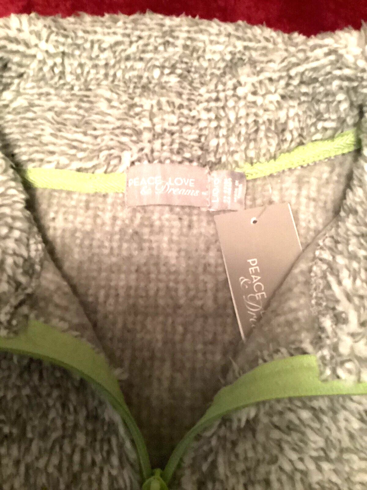 Peace& Love& Dreams Gray PJ’S SetSize L
