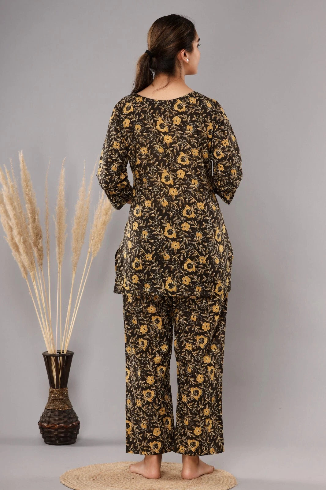 Women Cotton Sleepwear/Lounge Wear Kurti & pajamas set