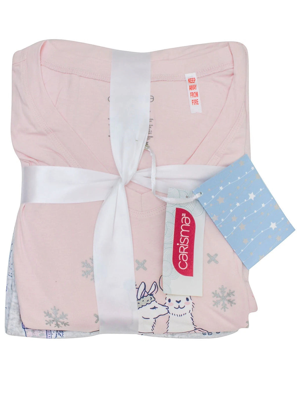 CARISMA PINK COTTON RICH LLAMA PYJAMA SET - 10/12 14/16 18/20 22/24