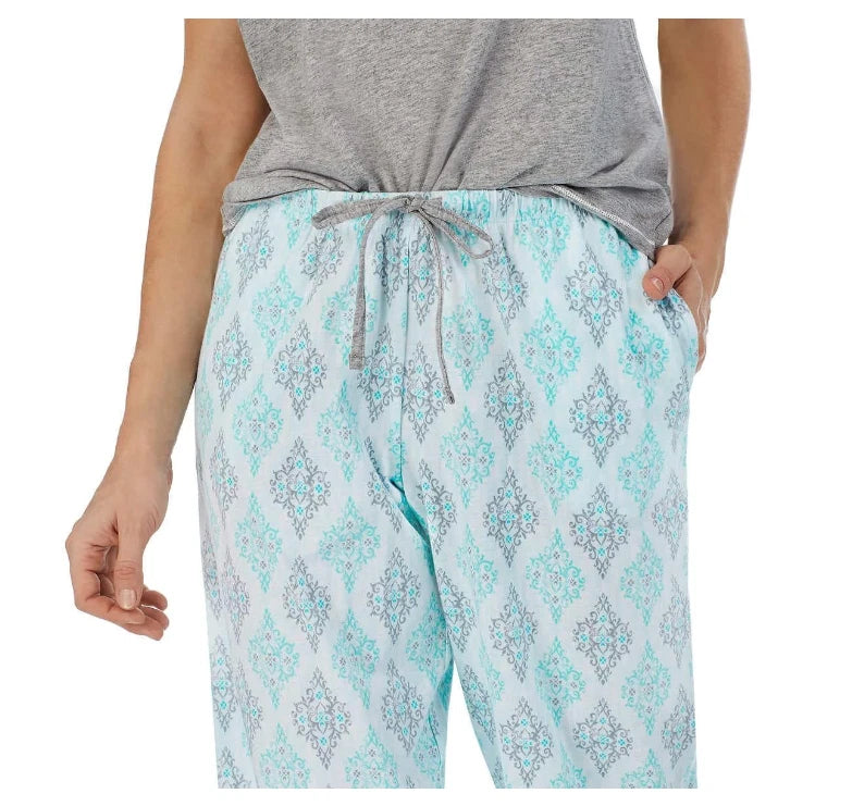 Carole Hochman Women's Capri Pajamas Sets, Small (6-8)