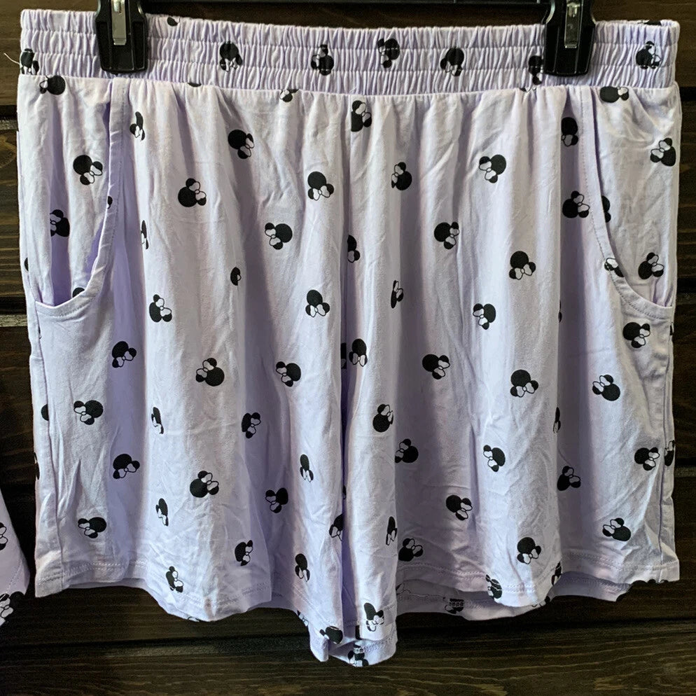 Disney Pajamas Set for women’s Purple Size L