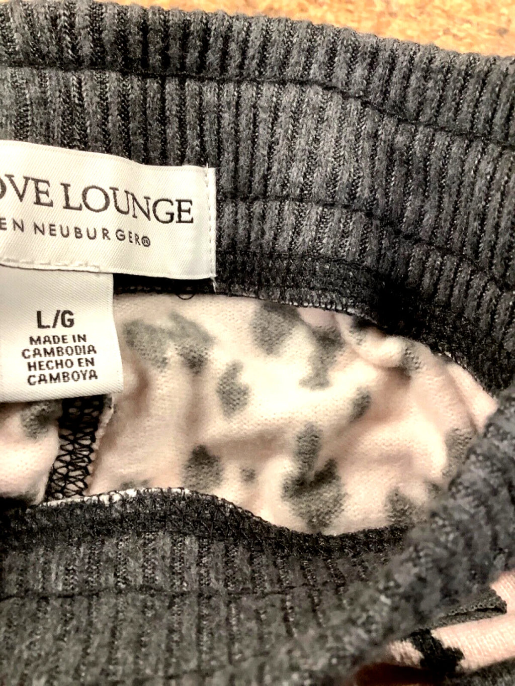Live Love Lounge Cozy Leopard 3-piece Lounge PJ Set by Karen Neuburger L NWT