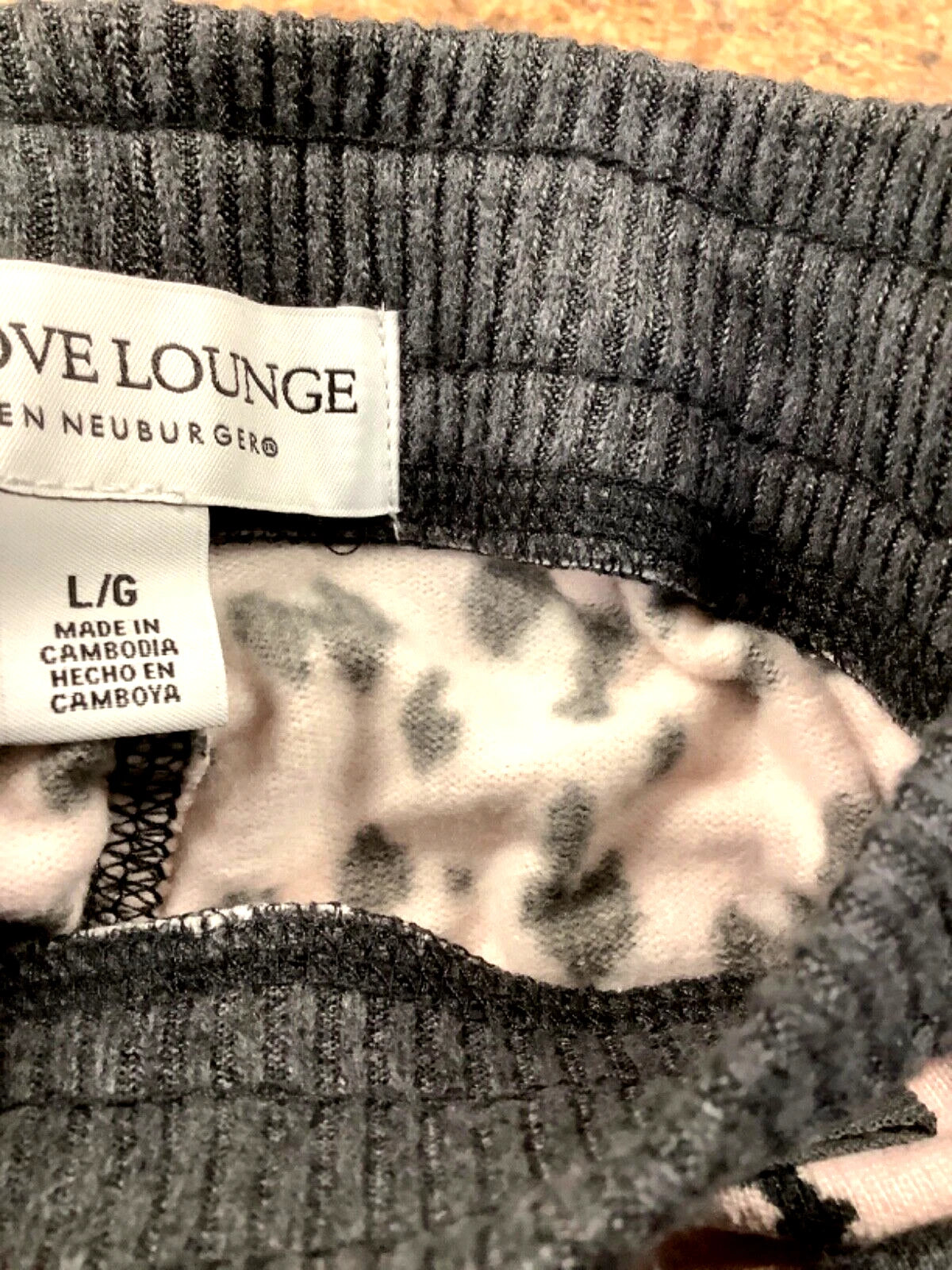 Live Love Lounge Cozy Leopard 3-piece Lounge PJ Set by Karen Neuburger L NWT