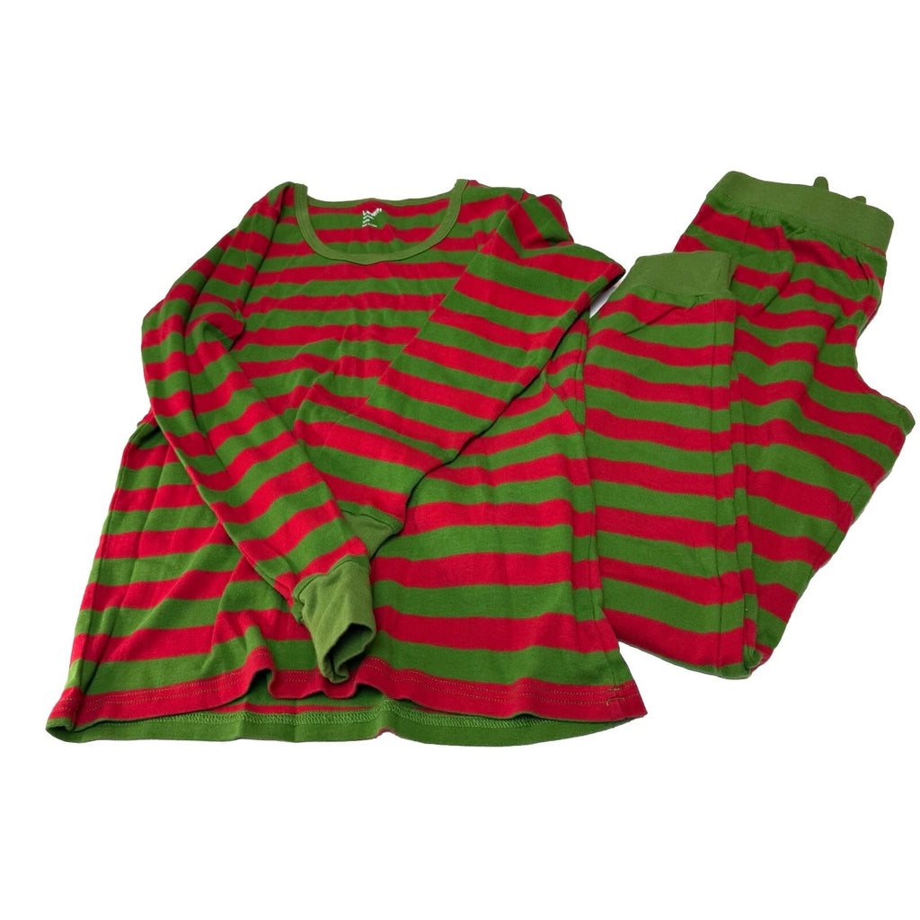 Leveret Women's Striped Christmas Pajama Set Red Green Size Small Holiday