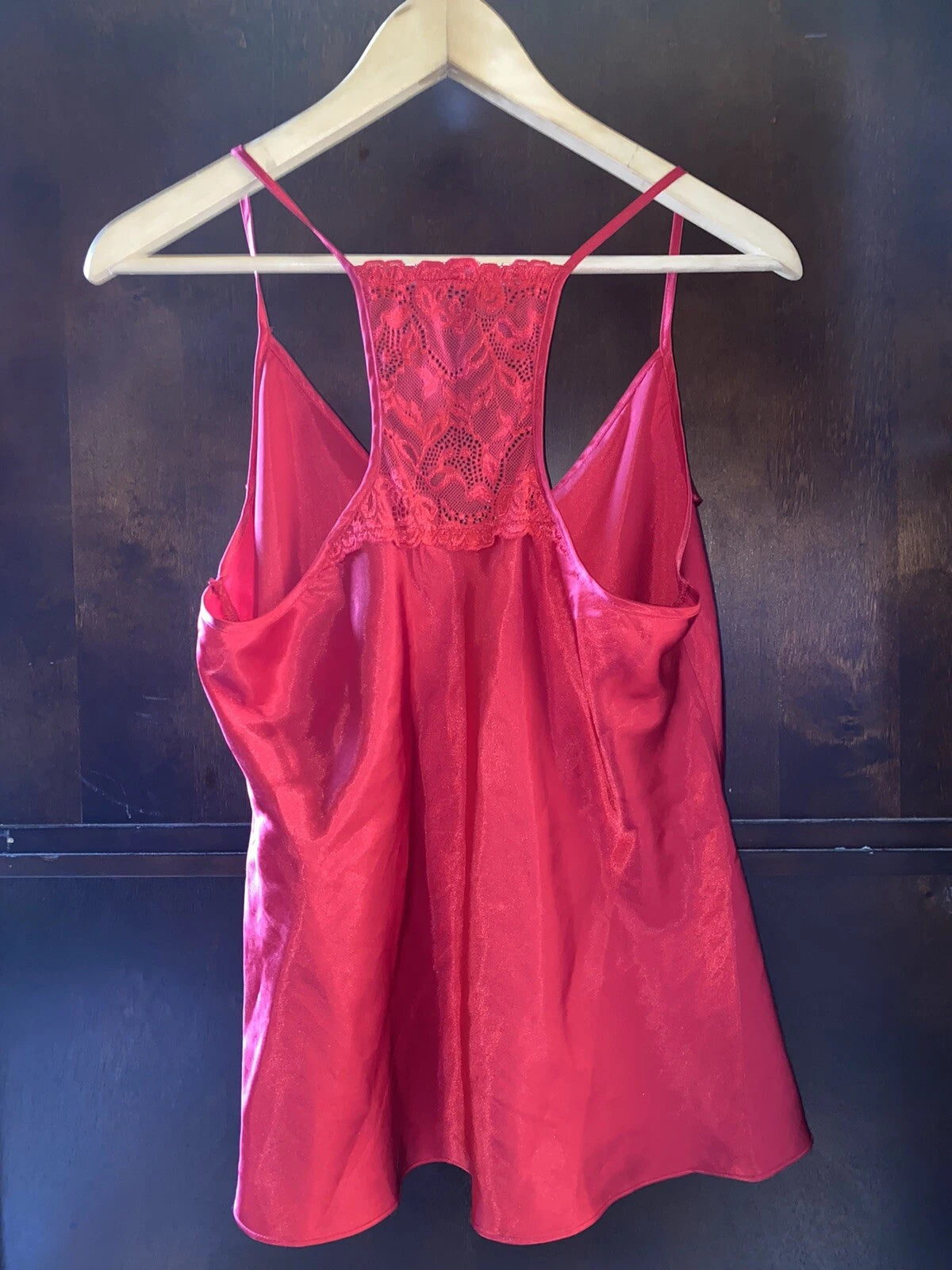 Womens In Bloom Chemise Set Pre Owned EUC Size Medium Red Tank & Shorts