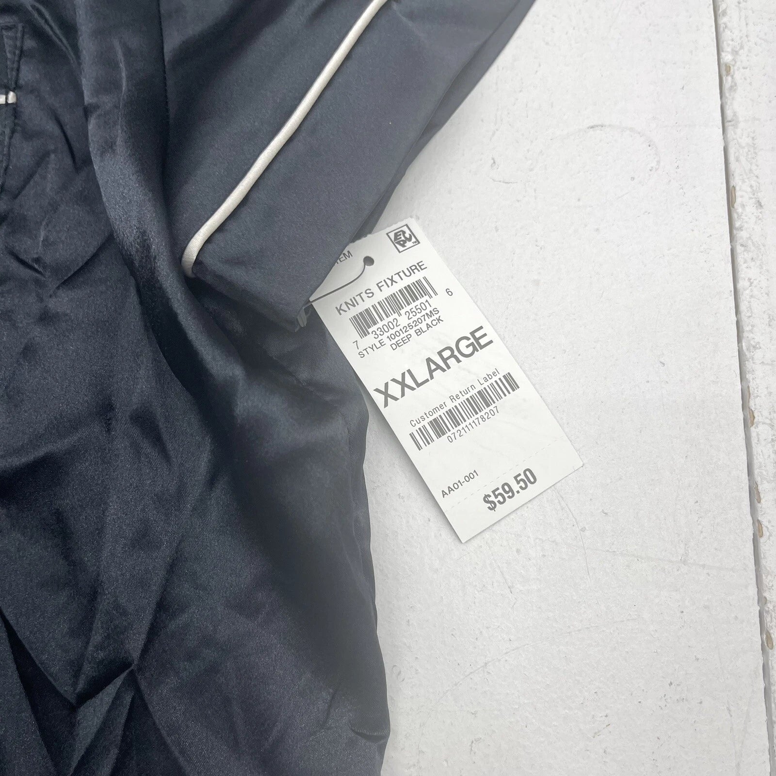 INC International Concepts Black Satin Pajama Set Women’s Size XXL New