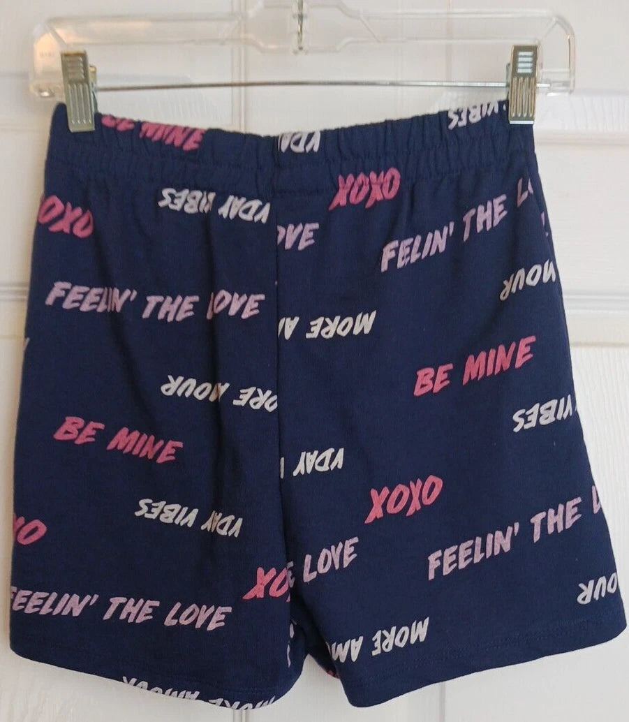 Grayson/Threads Sleepwear Womens XS Set LS Top Shorts XOXO LOVE *READ #D18