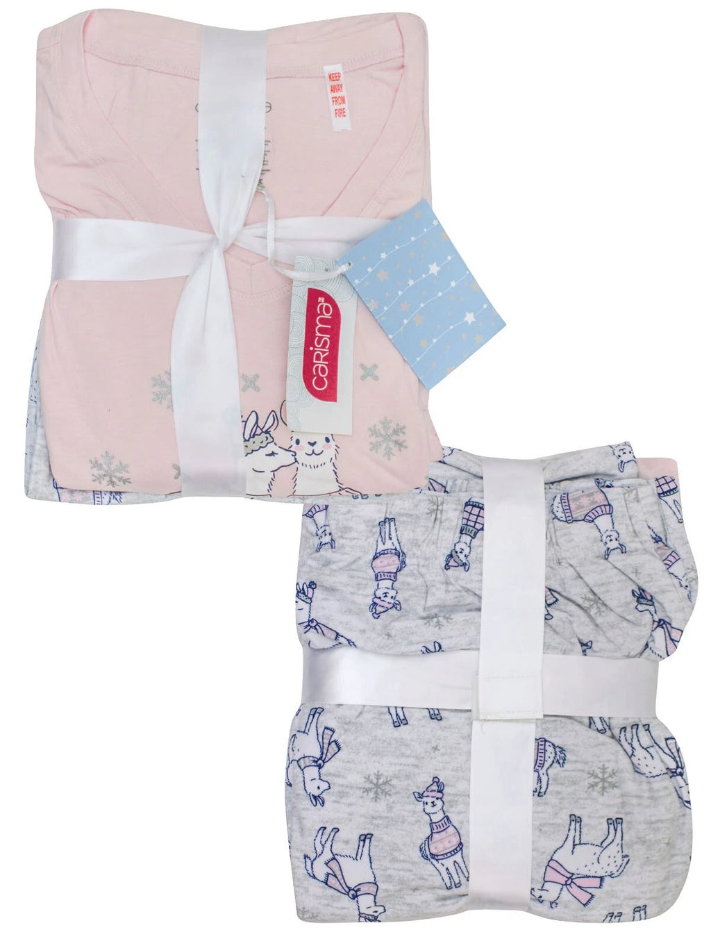 CARISMA PINK COTTON RICH LLAMA PYJAMA SET - 10/12 14/16 18/20 22/24