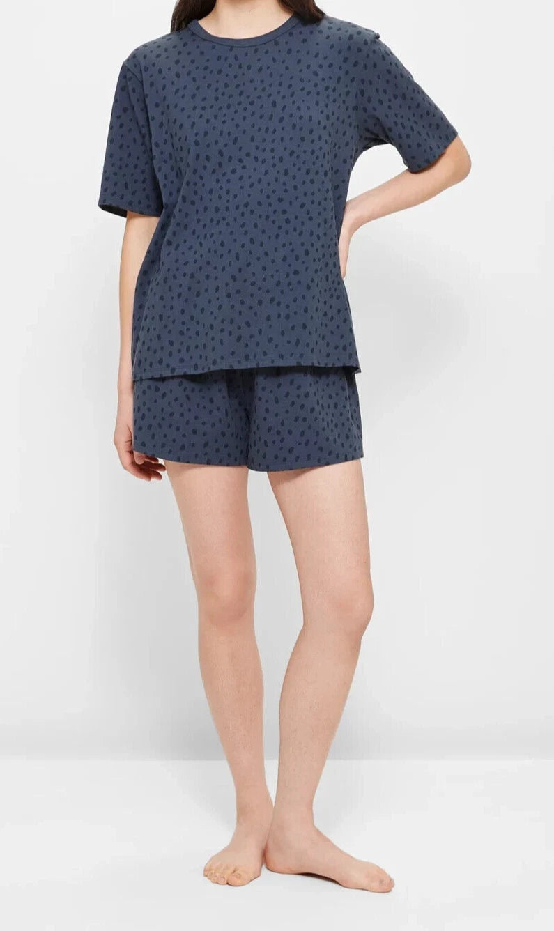 LADIES size L / 14 Navy spot  Summer pyjamas Target  Large NEW 6751