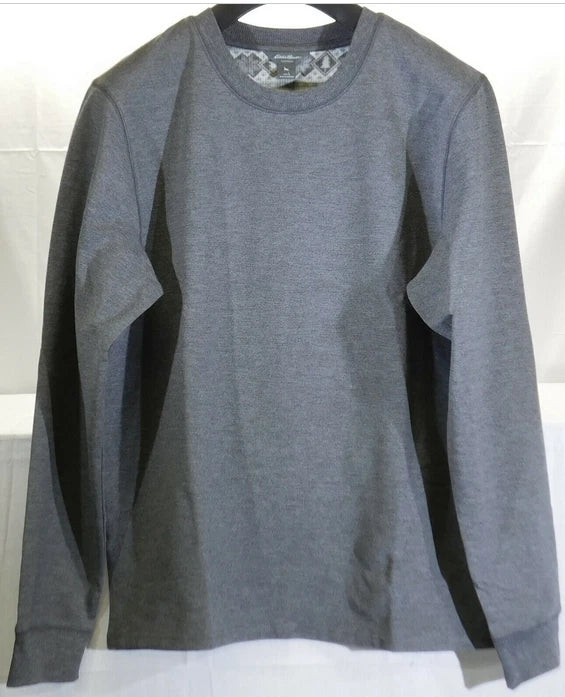 Eddie Bauer Women's 2 -Piece Soft PJ Set (White/Gray Charcoal  LARGE)NWT