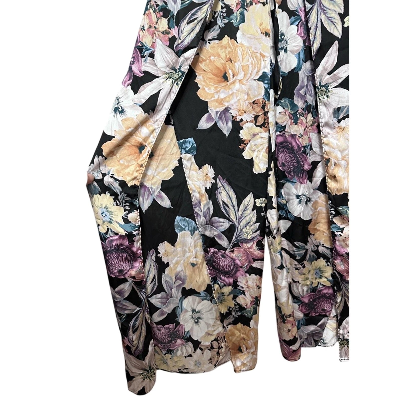 Midnight Laundry Sleepwear Set Sleeveless Top Pull On Pants Floral Multicolor XS