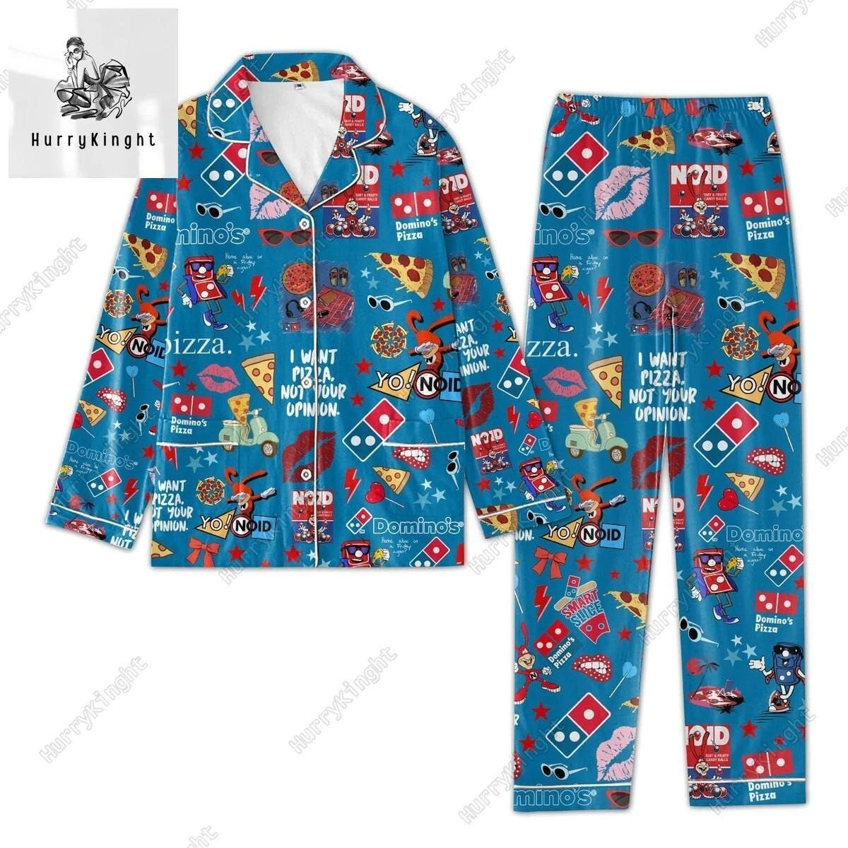 Domino Pizza Pajamas Set, Domino Pizza Pajama Set Women, Domino Pizza Pajamas Ch