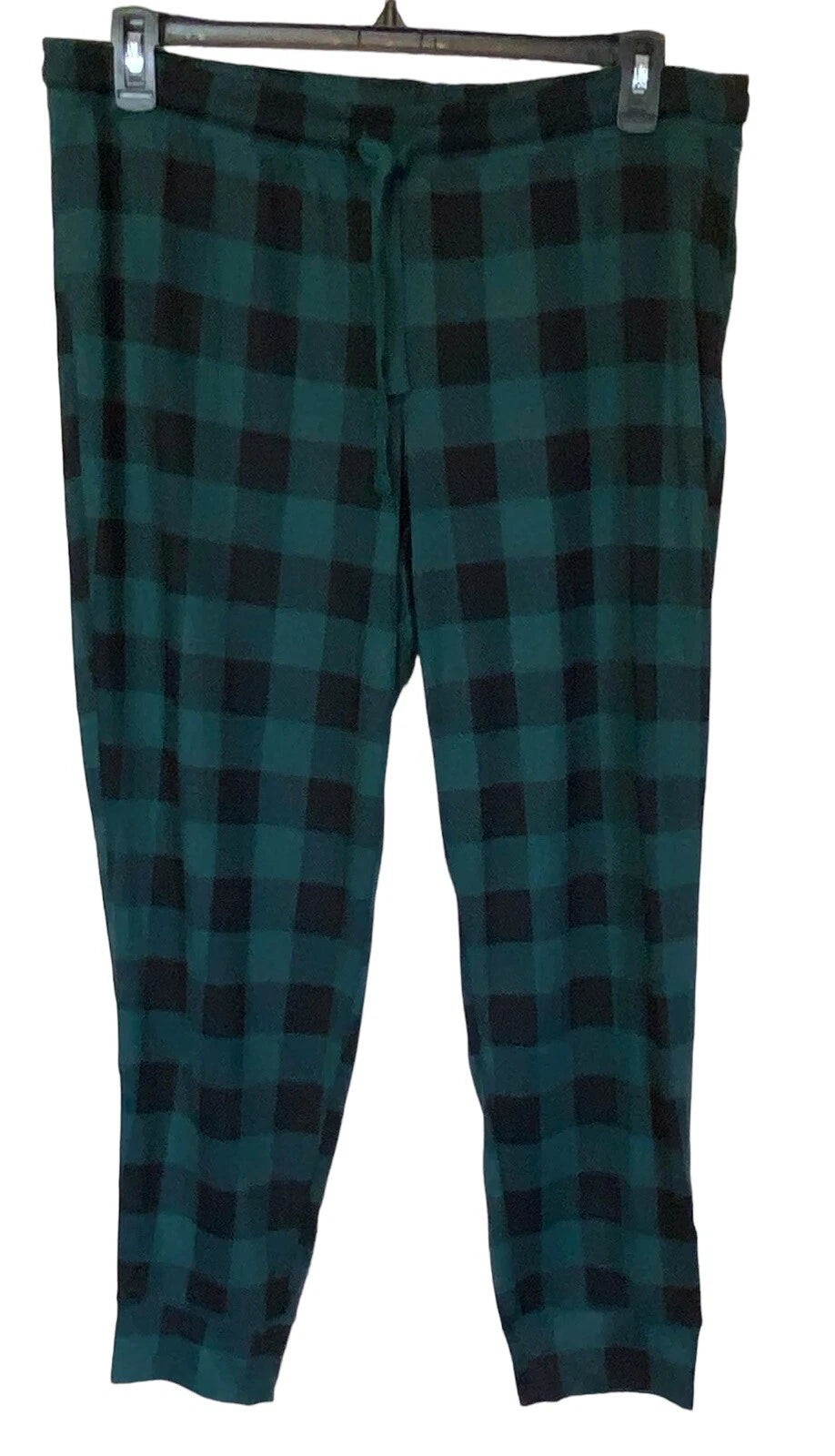 Jenni Women's Crewneck Long Sleeve Pajama Set June Bug Buffalo Check XL