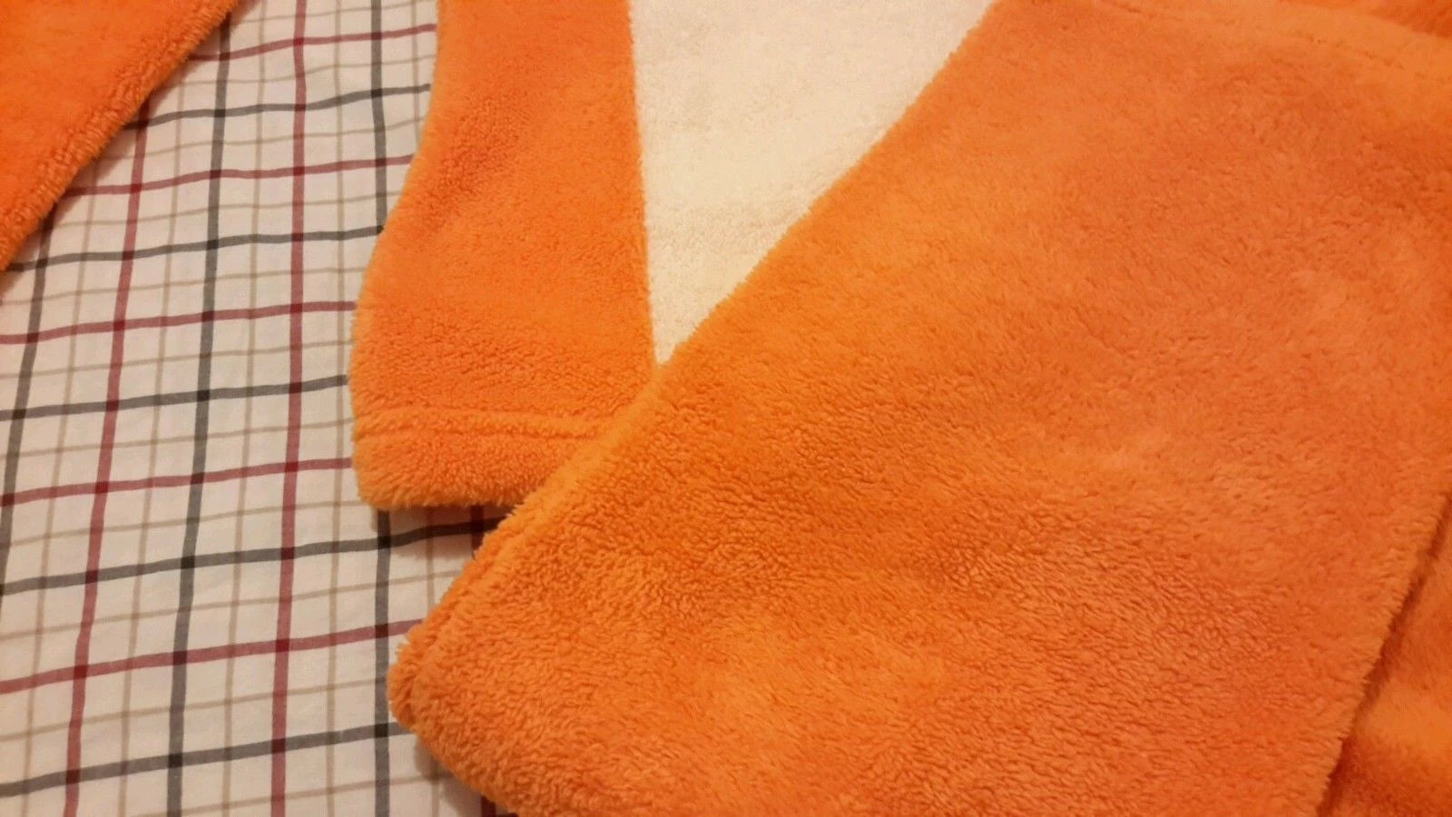 Women Size Small Fluffy Soft Pajama Set Dog "I Woof U" Orange 100% Cotton