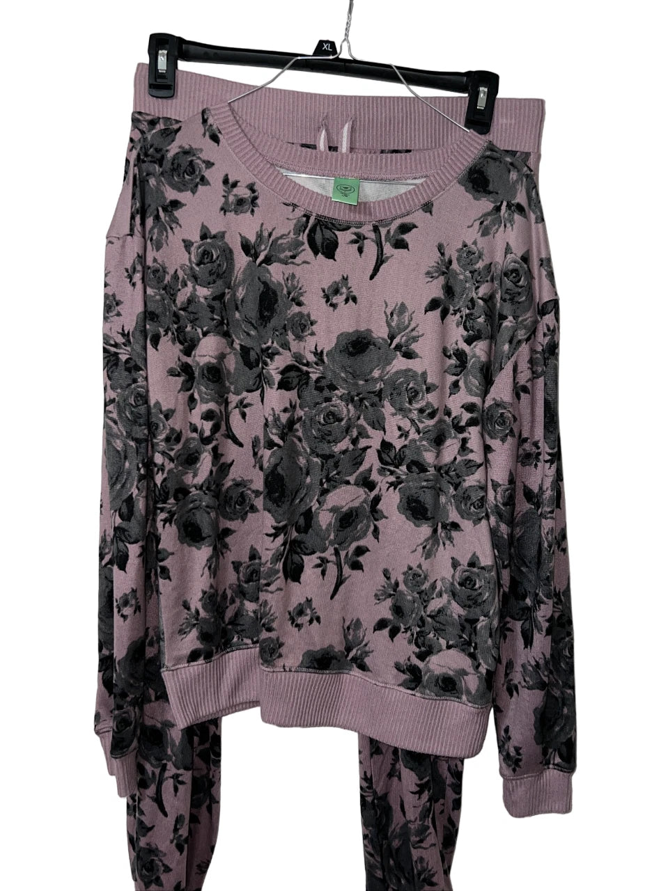 Honeydew Lounge Set Pants Long Sleeve Shirt Purple Floral Size Large