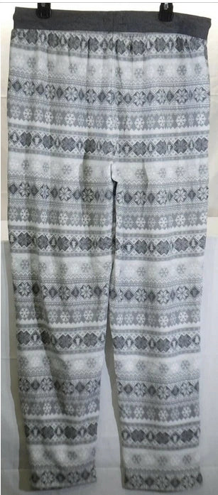 Eddie Bauer Women's 2 -Piece Soft PJ Set (White/Gray Charcoal  LARGE)NWT
