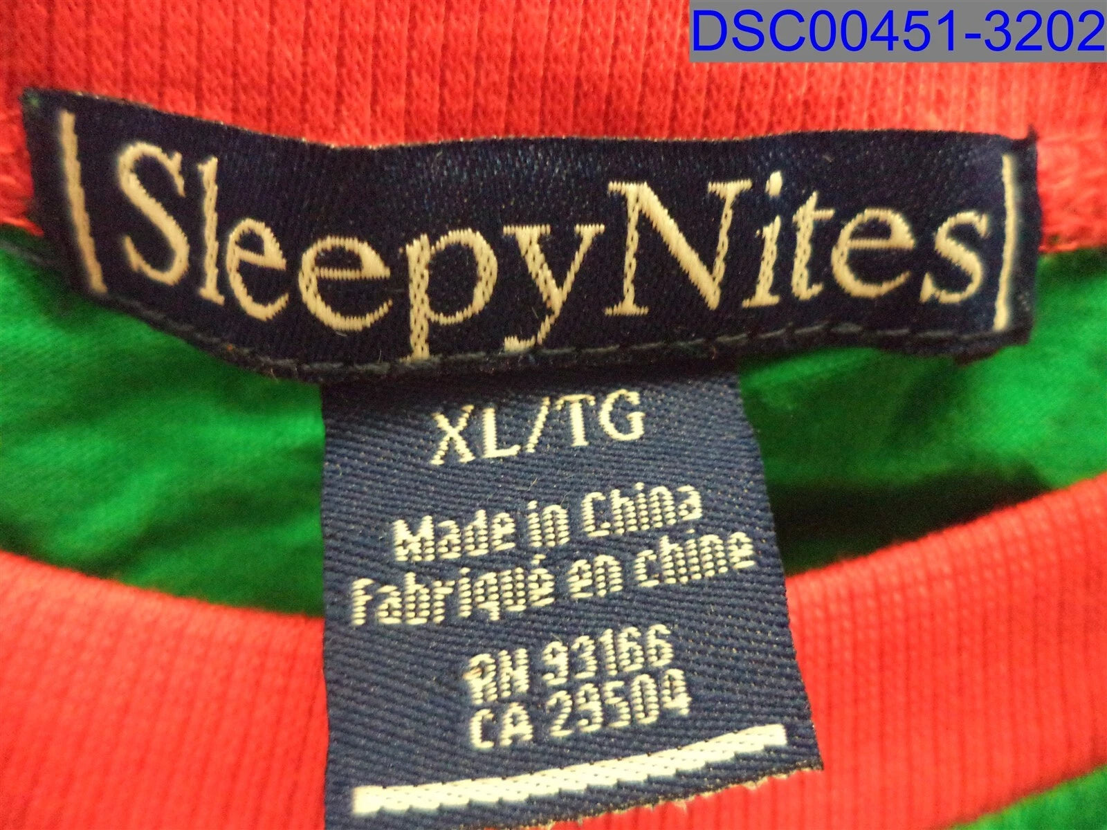 Sleepy Nites, Women's Multicolor PJ Set, Size=XL