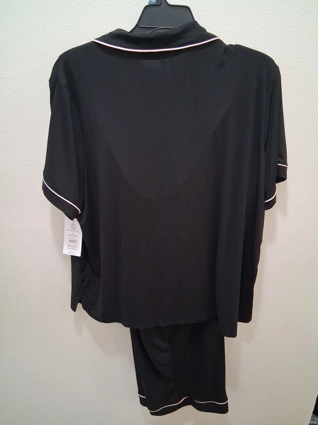 Womens Joyspun Size 3X 22W-24W 2pc Notch Collar PJ Set NWT