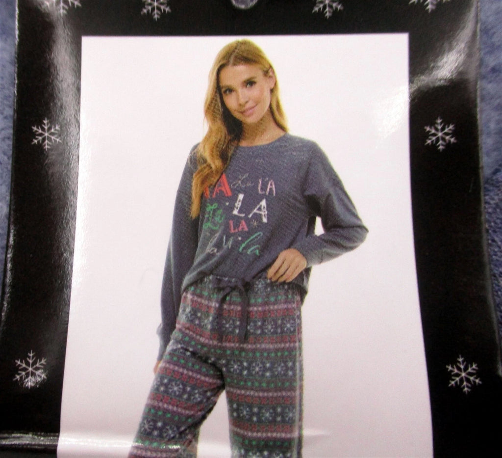 Merry Lane Butter Knit Pajama Set 2 PC Women Size M