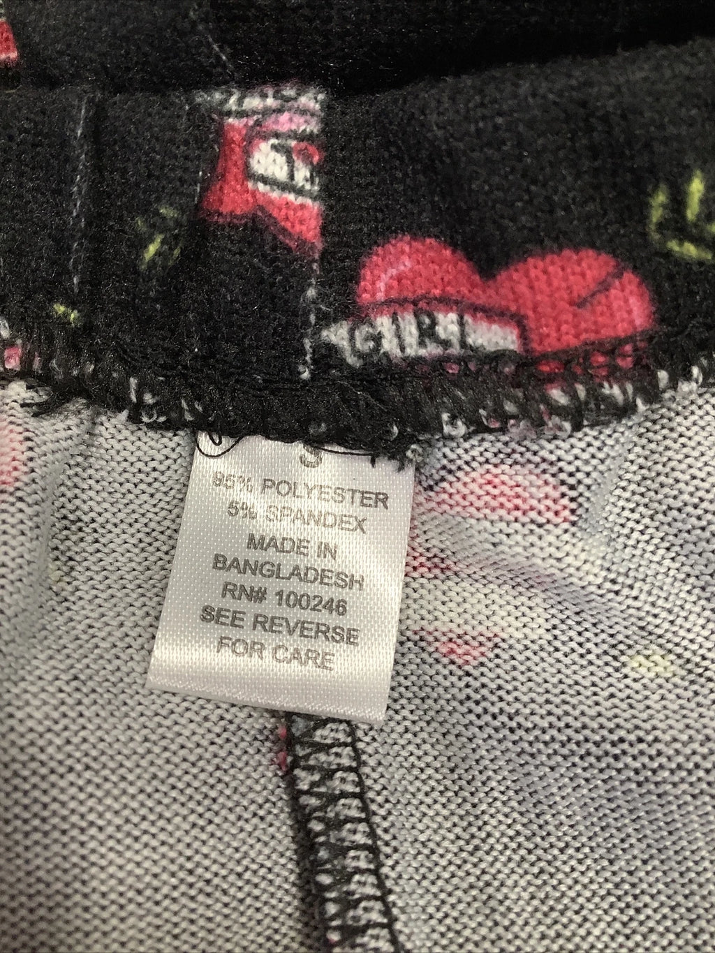 Emme Jordan Women's Hacci Girl Power Two-Piece Pajama Pink Set Size S