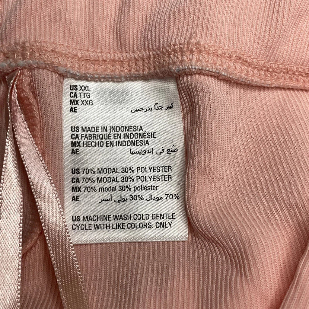 Womens Pocket T-Shirt & Tulip-Hem Shorts Pajama Set Ribbed - Alfani XXL