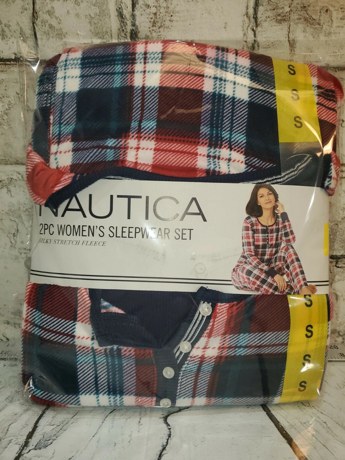 Women's NAUTICA 2 Pc Silky Stretch Fleece Sleepwear Ladies Pajama Set size small