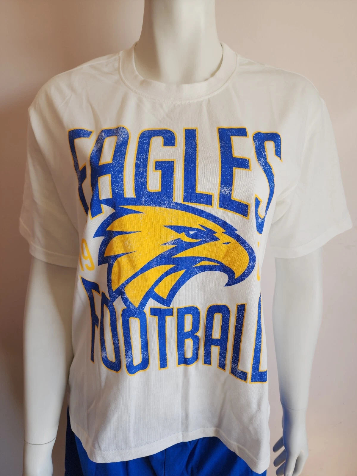 West Coast Eagles AFL AFWCE0840 W24 Ladies Short Sleeve Pyjama Set Size L New