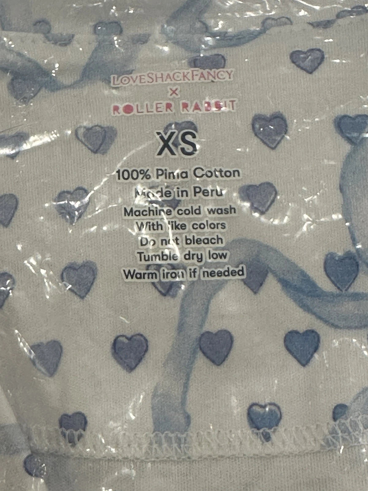 LoveShackFancy Roller Rabbit Luna Bow Hearts Polo Pajama Set