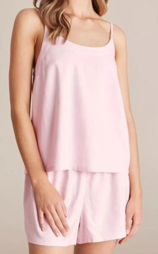 Ladies size XXL size 18 pink Linen /viscose summer cami pyjamas Target NEW A7035