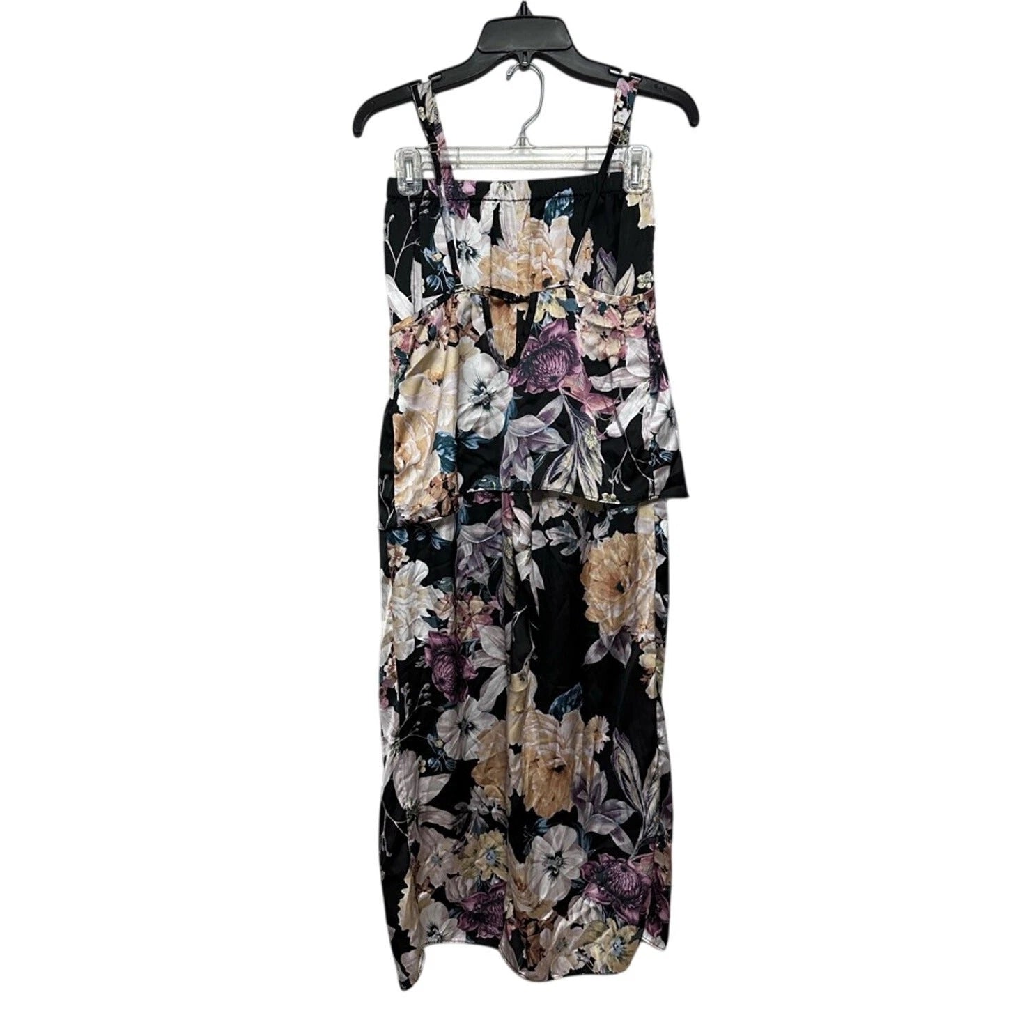 Midnight Laundry Sleepwear Set Sleeveless Top Pull On Pants Floral Multicolor XS