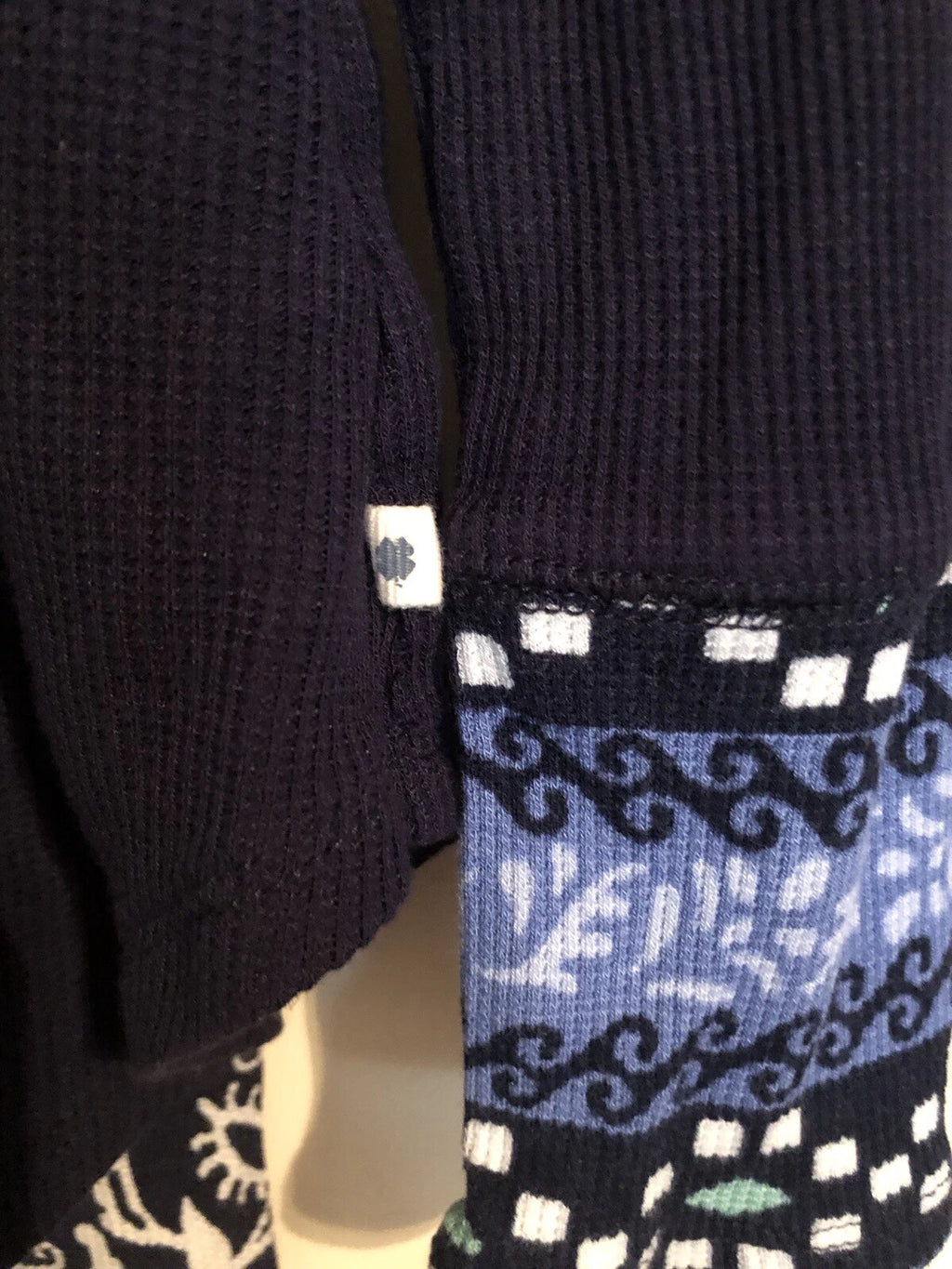 Lucky Brand Waffle Knit Pajama Set Navy Junior’s Large
