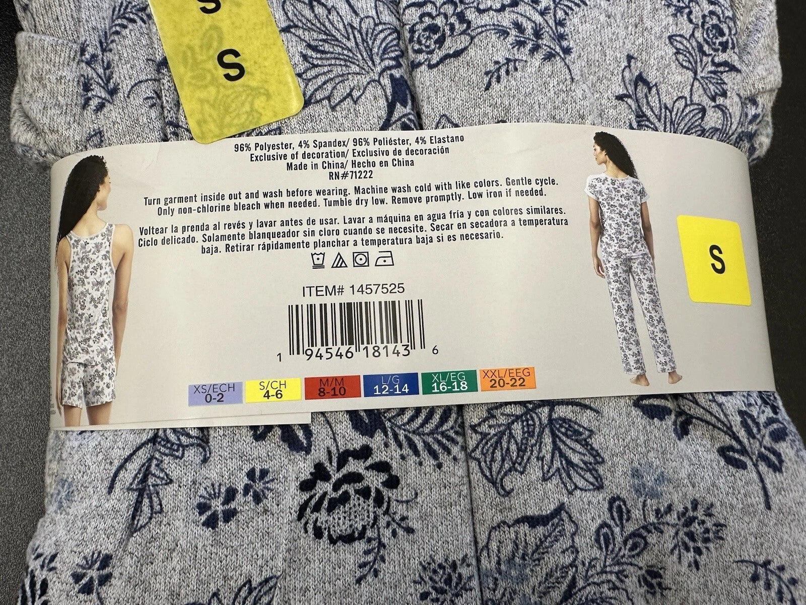LUCKY BRAND Tee, Tank, Short and Pajama Set (4PIECES) Small NEW