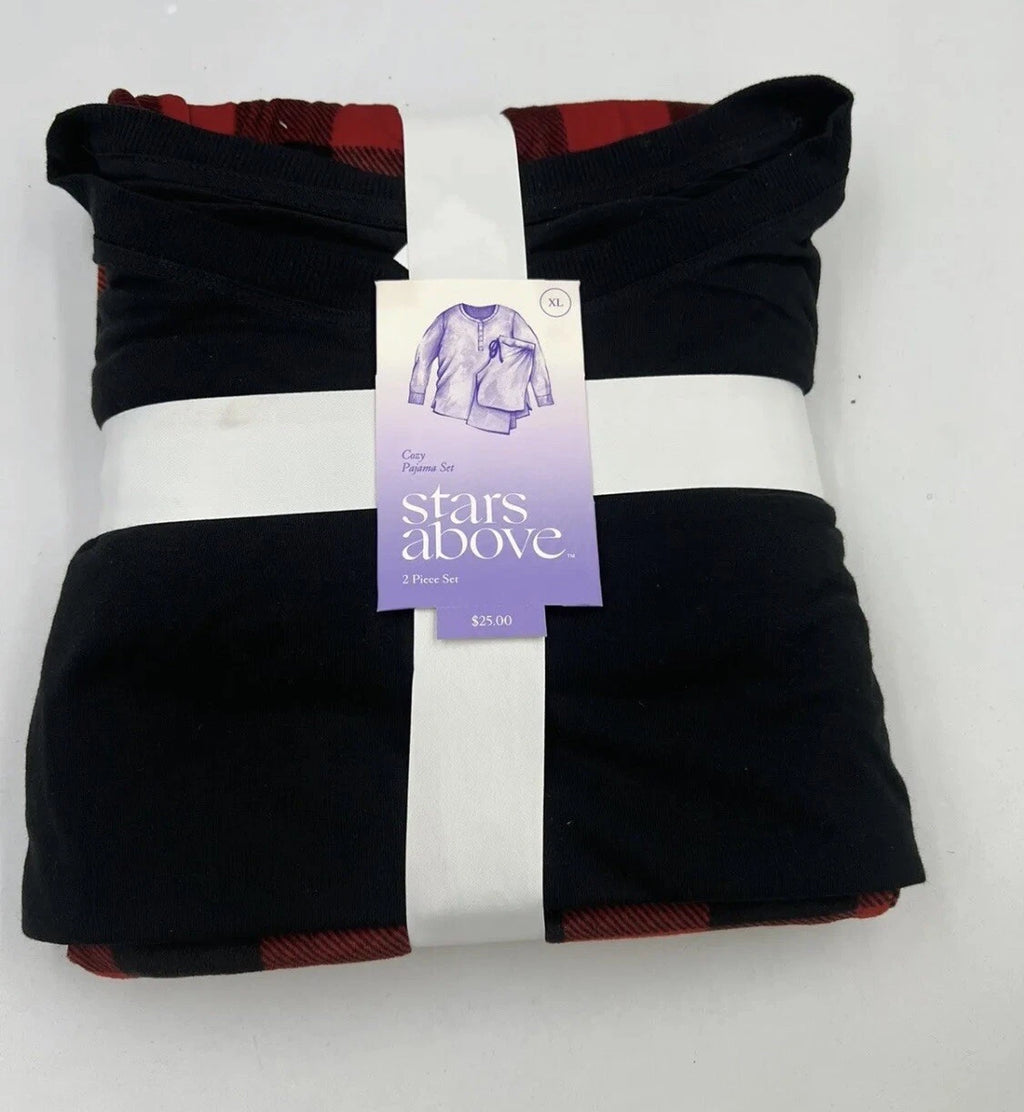 NWT Red & Black Buffalo Plaid Pajamas Set, Size XL