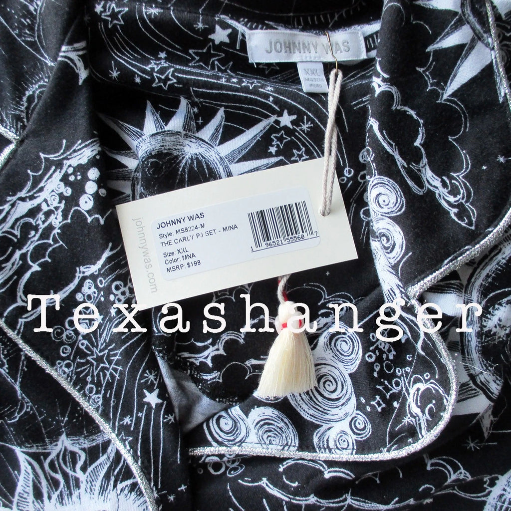 NWT Johnny Was THE CARLY PJ SET XXL Mina