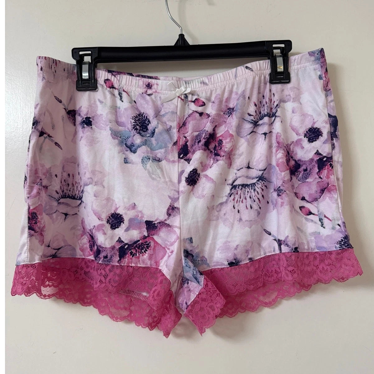 NWT BCBGMAXAZRIA Large Ballerina Watercolor Floral Two Piece Pajama Shorts & Top