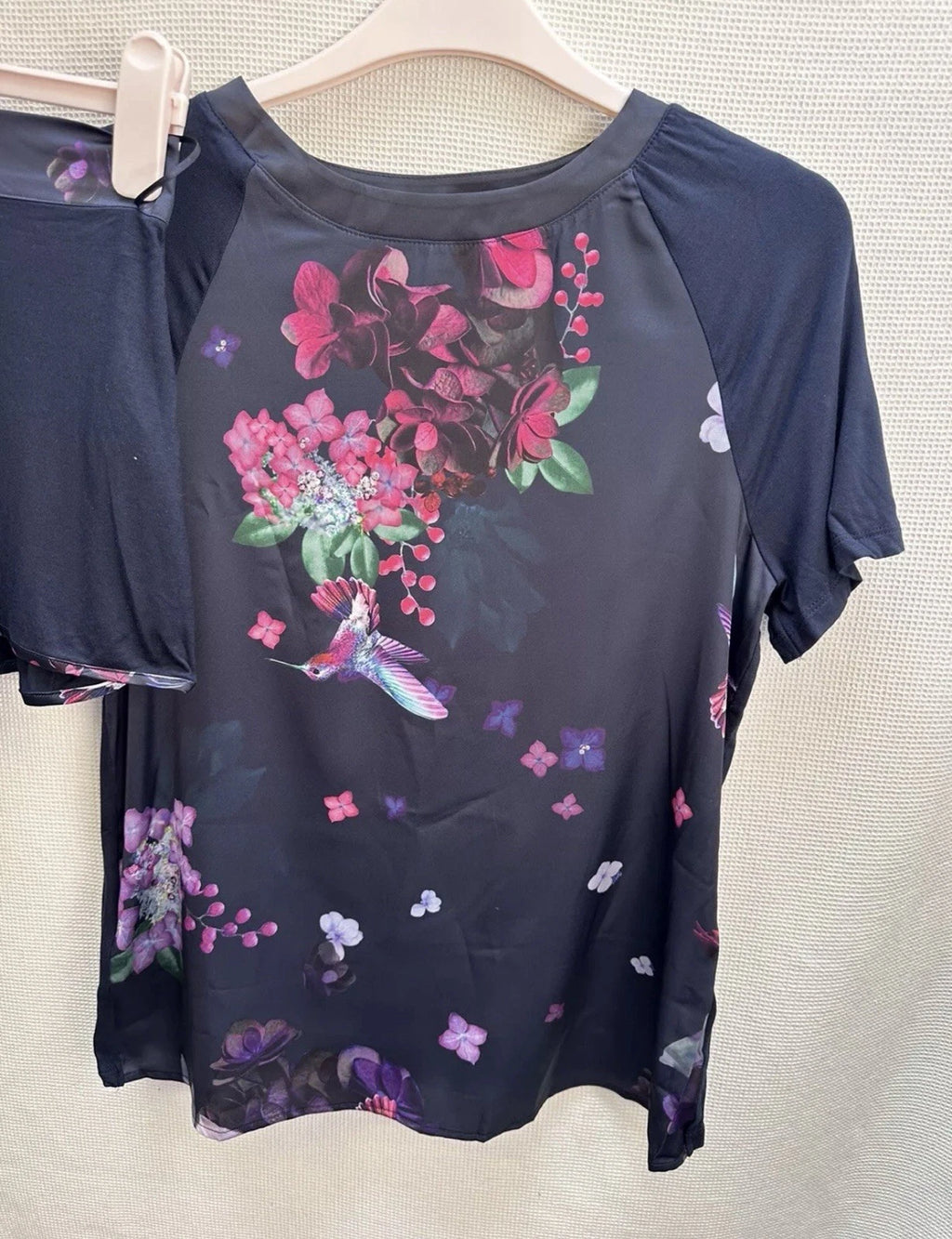 BNWT Womens Ted Baker Pj Set In Bag Nightwear Top & Shorts Set Size UK 8