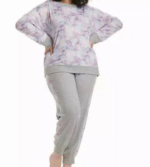 Splendid® ~ 2-Pc. Pajama Set ~ Washed Floral Violet ~ Ladies' Size 2XL (22/24)