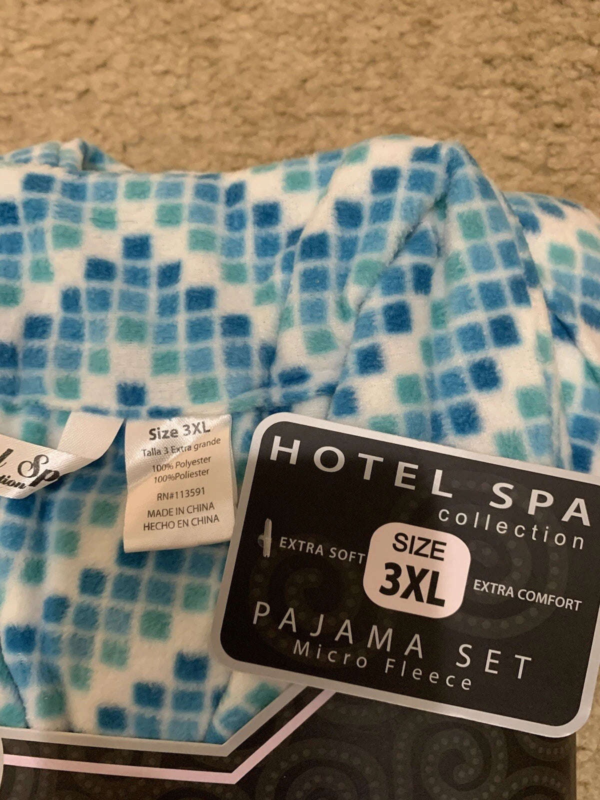 Hotel Spa Collection Women’s   Pajama Set NWT Size 3XL
