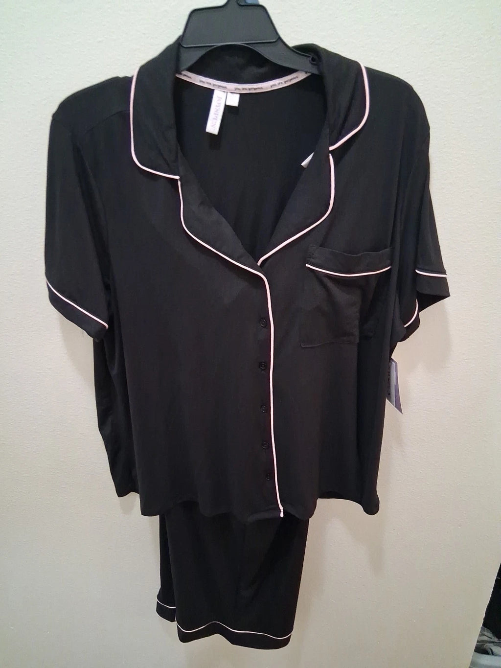 Womens Joyspun Size 3X 22W-24W 2pc Notch Collar PJ Set NWT