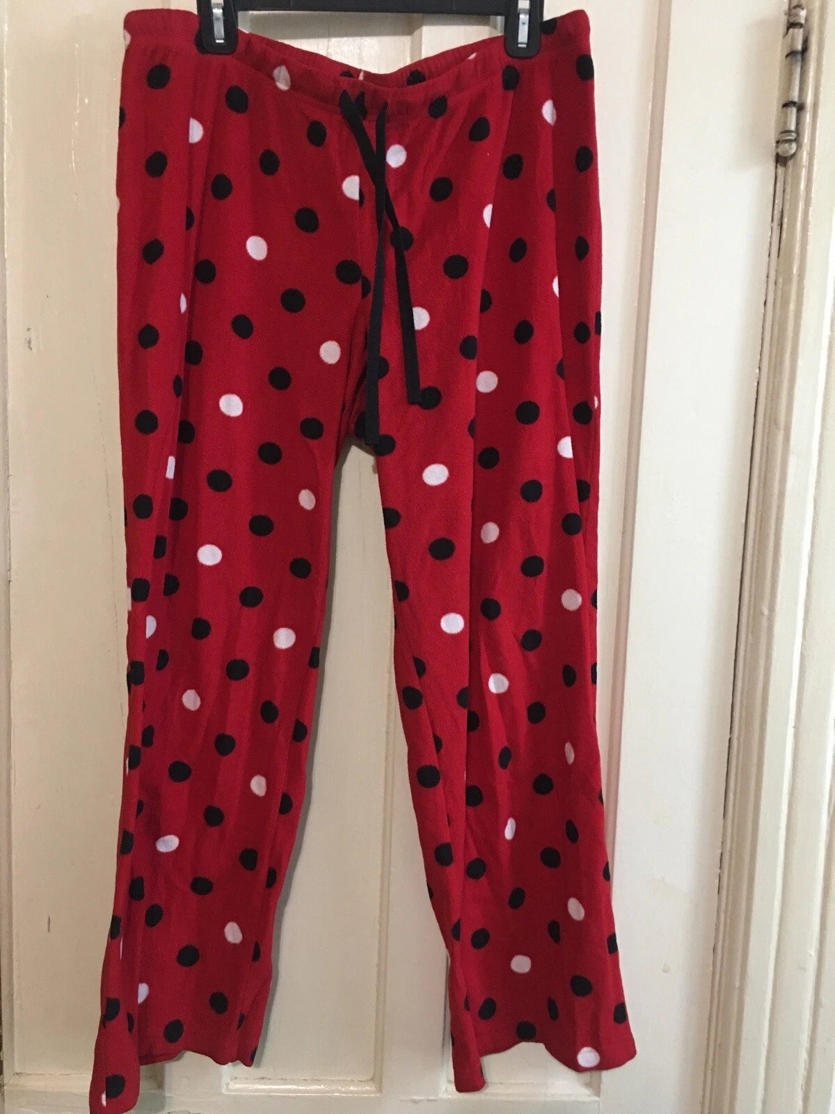 Sonoma women’s polka dot fleece pejama set Large
