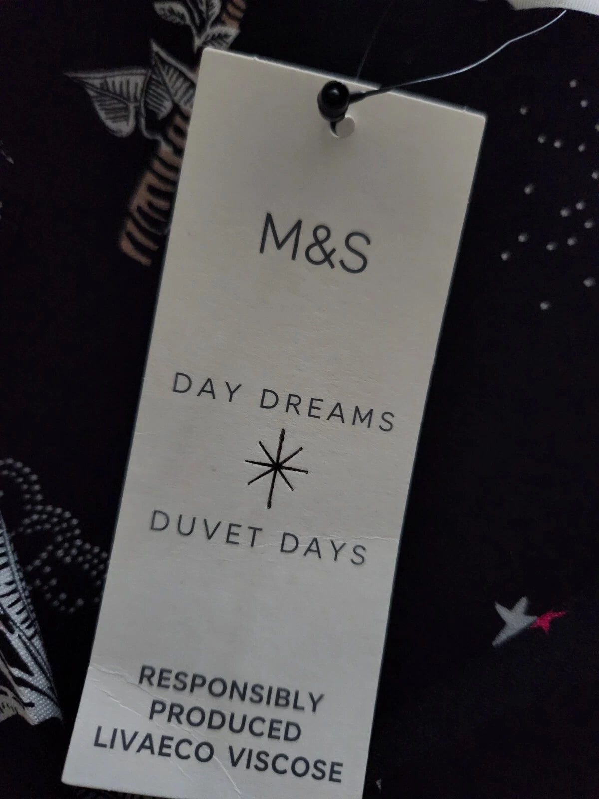 M&S Floral Print Revere Collared Pyjama Set - Size 12