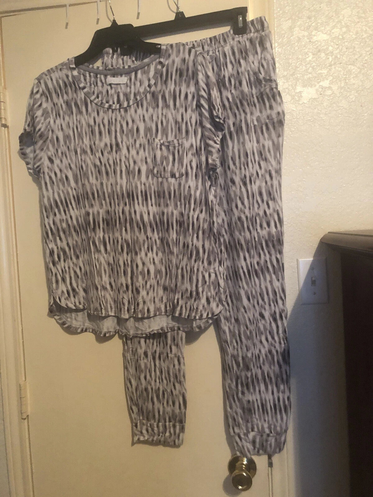 iRelax Jersey Knit Tie Dye Stripes Pajama Set Jogger Style XL