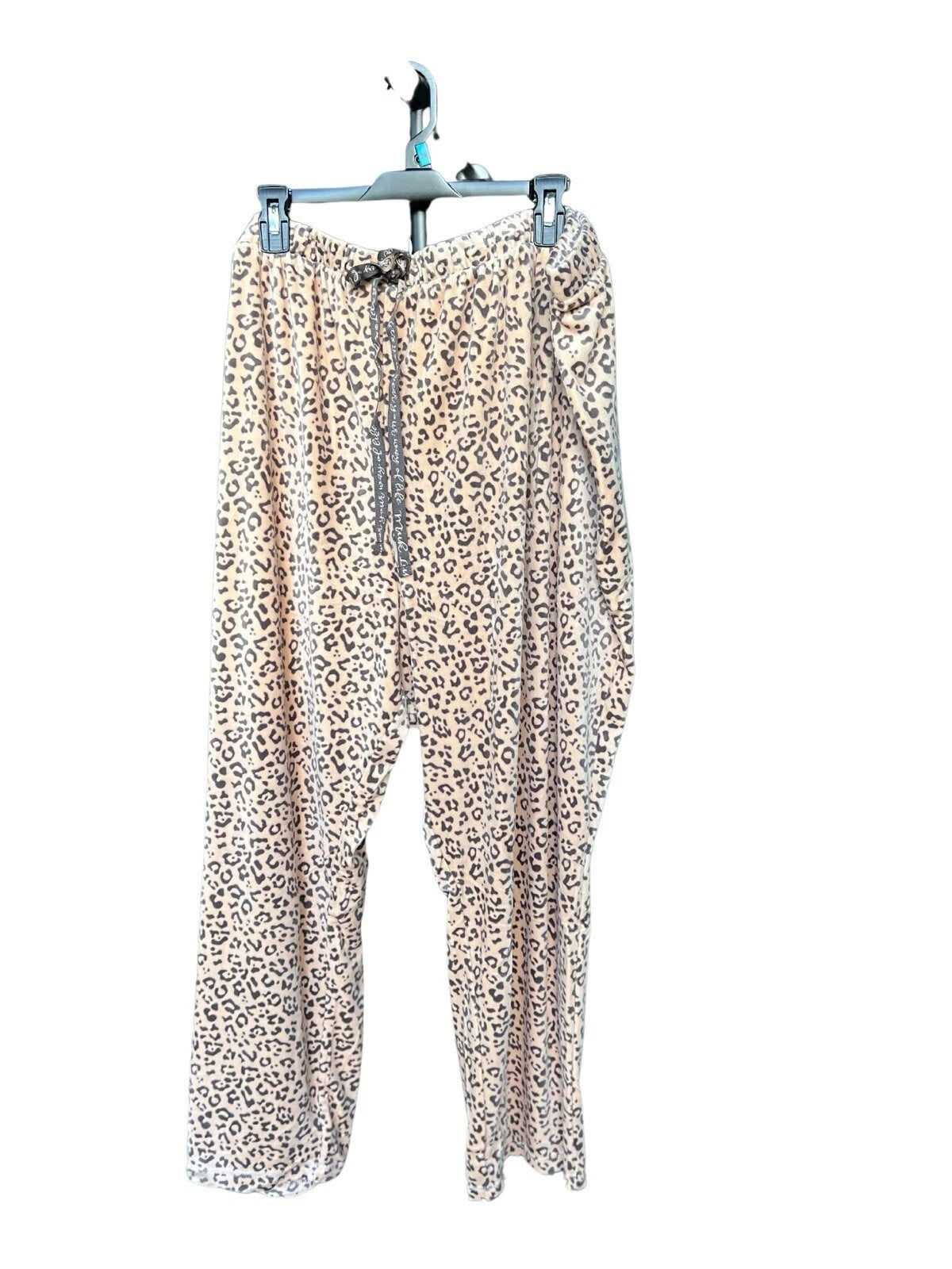 MUK LUKS Petite Length Silky Velour Petite 5X Tan/Animal pajama set