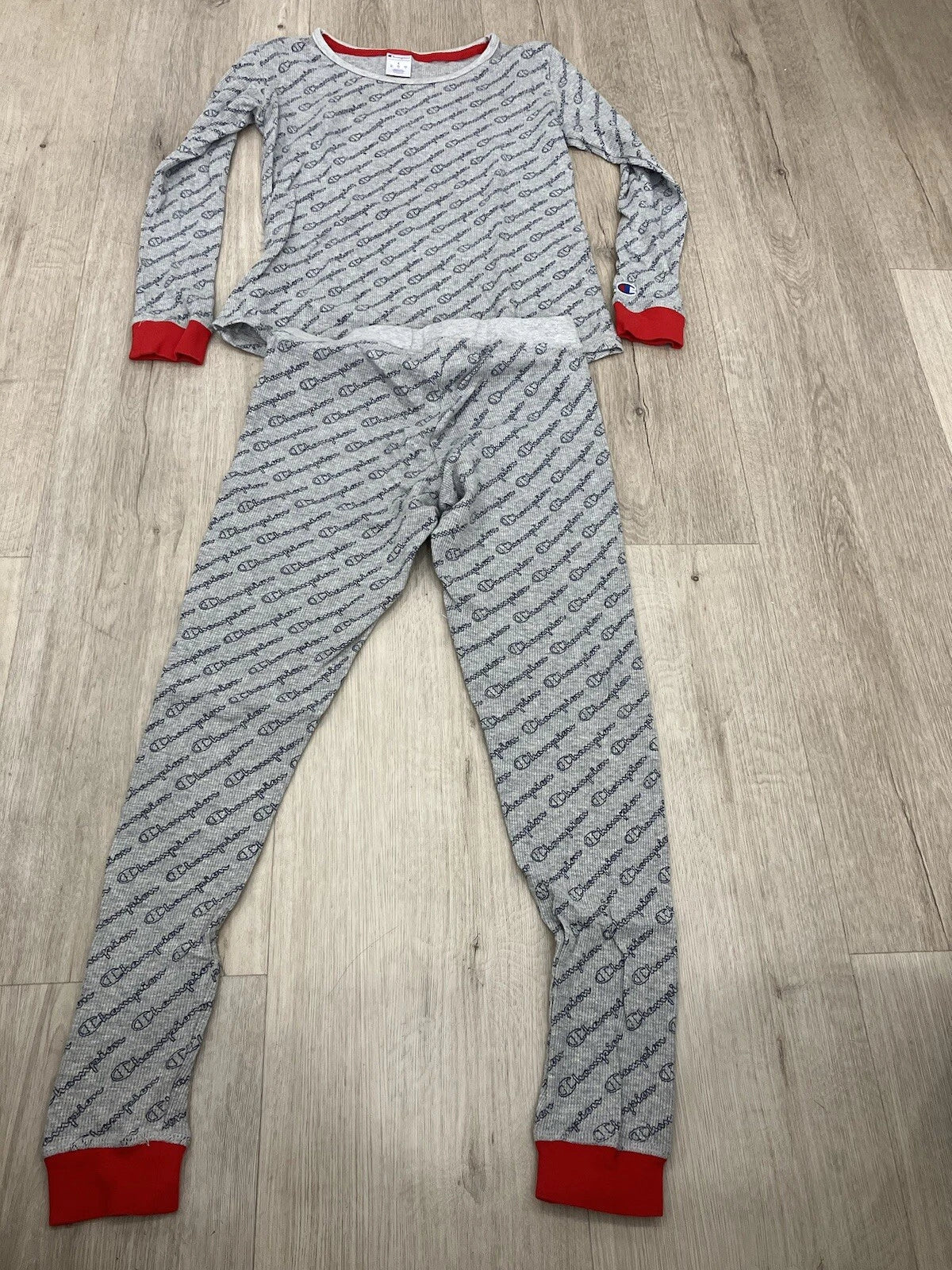 Champion Women's 2 PC Pajama set Long Sleeve Logo - Size S