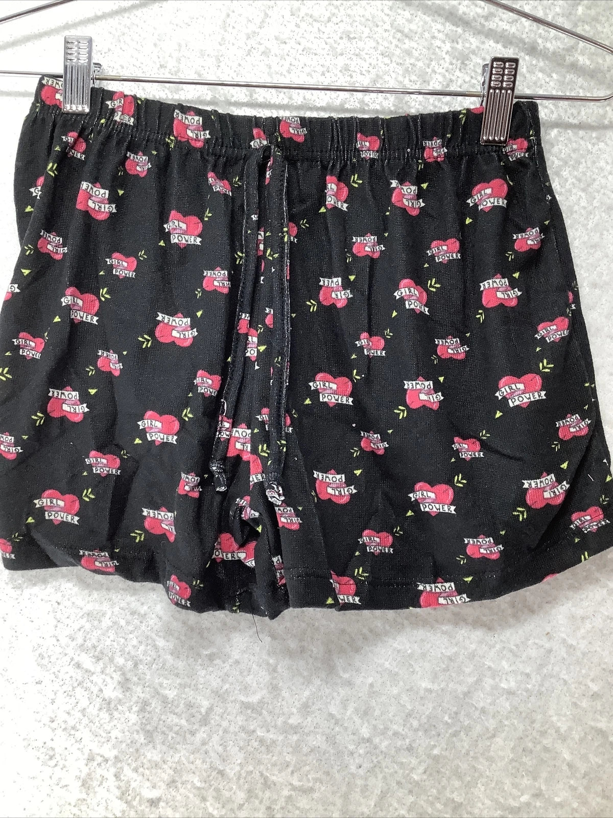 Emme Jordan Women's Hacci Girl Power Two-Piece Pajama Pink Set Size S