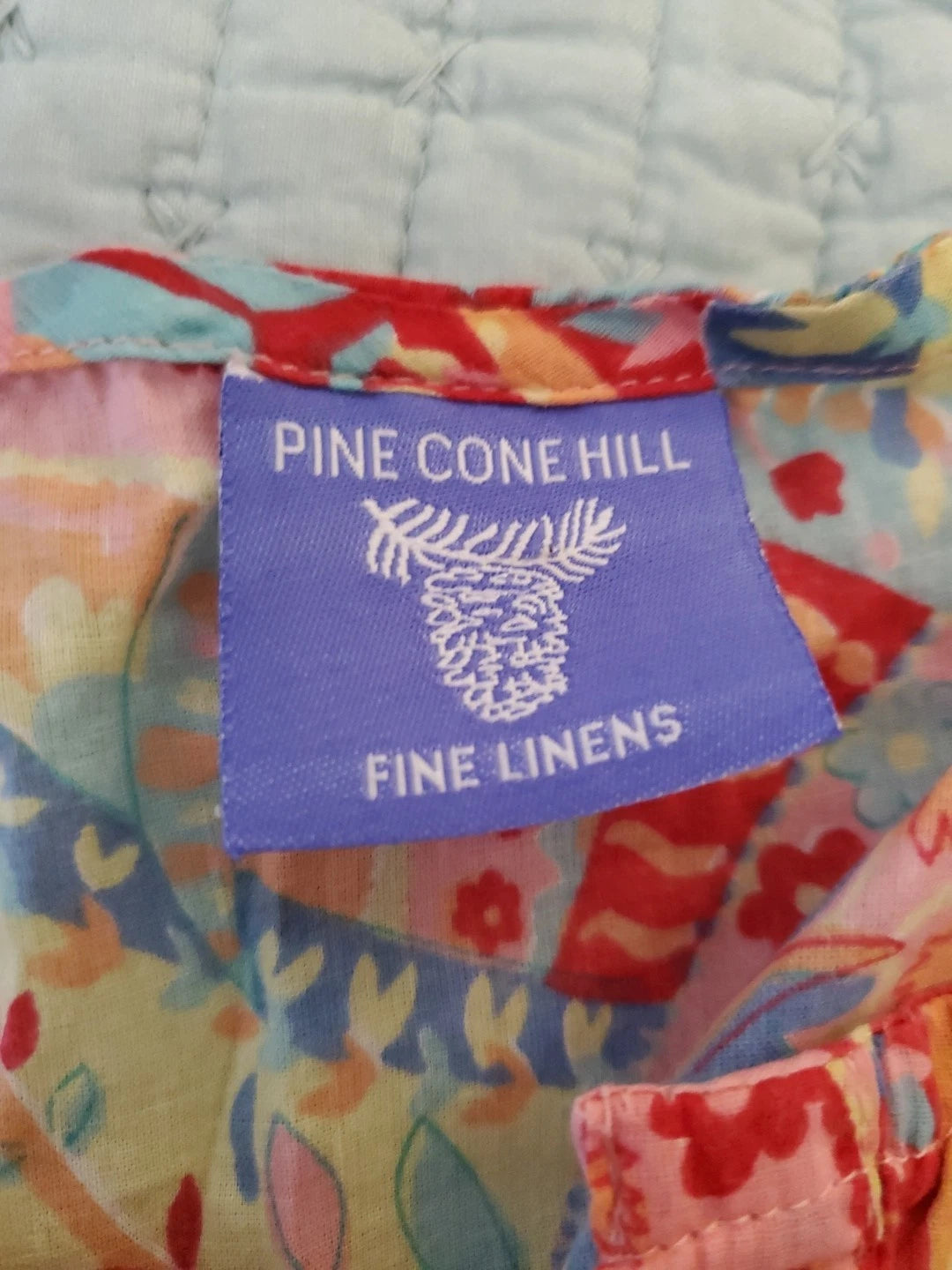 Pine Cone Hill Fine Linens Floral Print Pajama Set Long Pants Sz Large Luxury EC