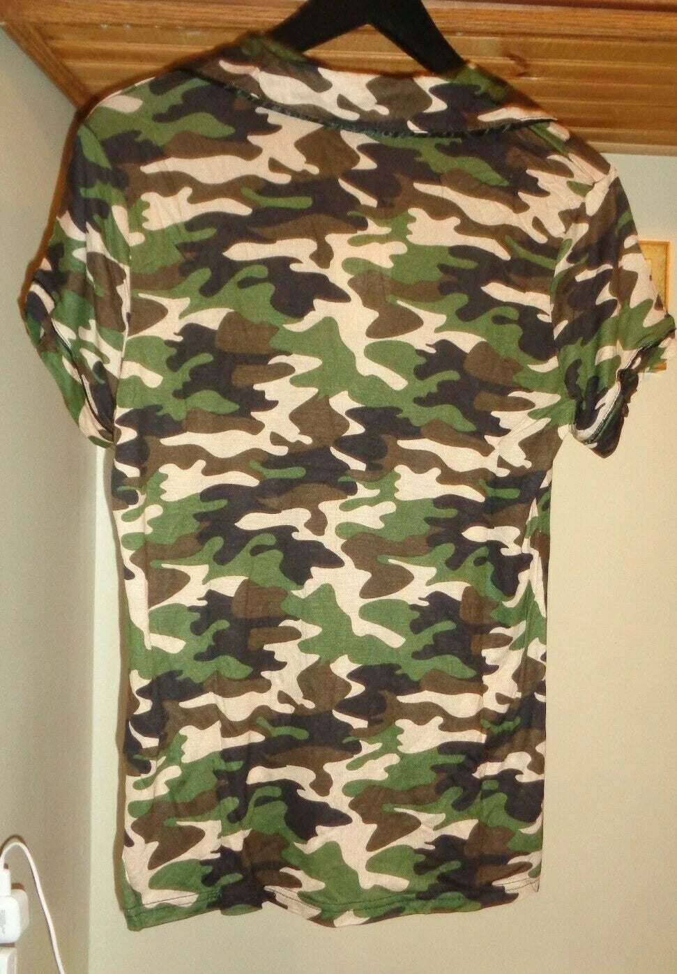 BLIS  GREEN /MULTI CAMOUFLAGE JERSEY   SHORT/SHIRT  PAJAMA  SET NWT SZ M