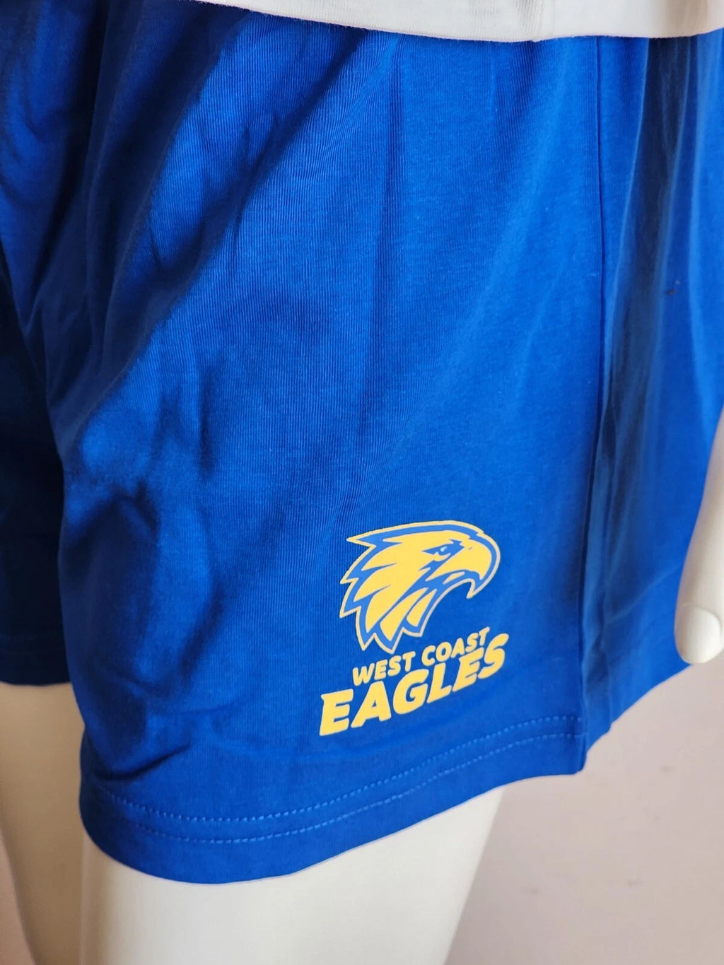 West Coast Eagles AFL AFWCE0840 W24 Ladies Short Sleeve Pyjama Set Size L New