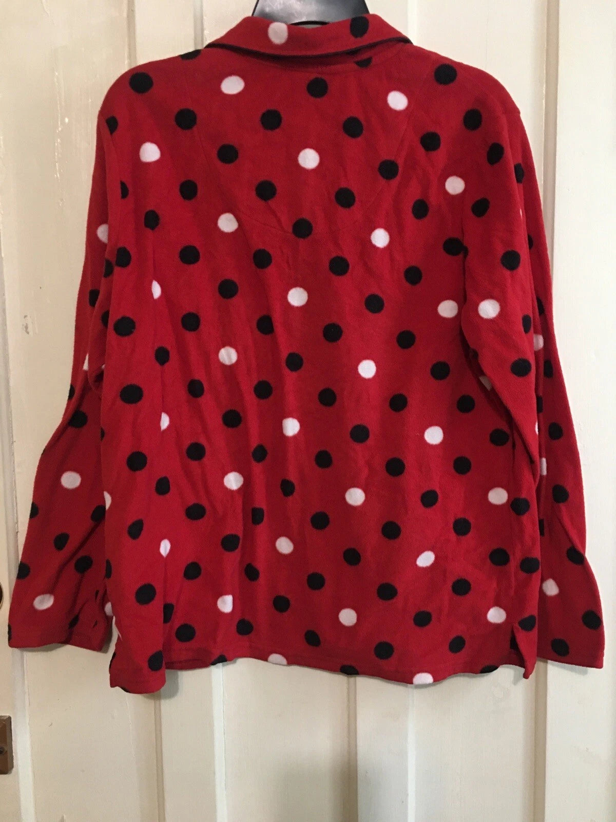 Sonoma women’s polka dot fleece pejama set Large
