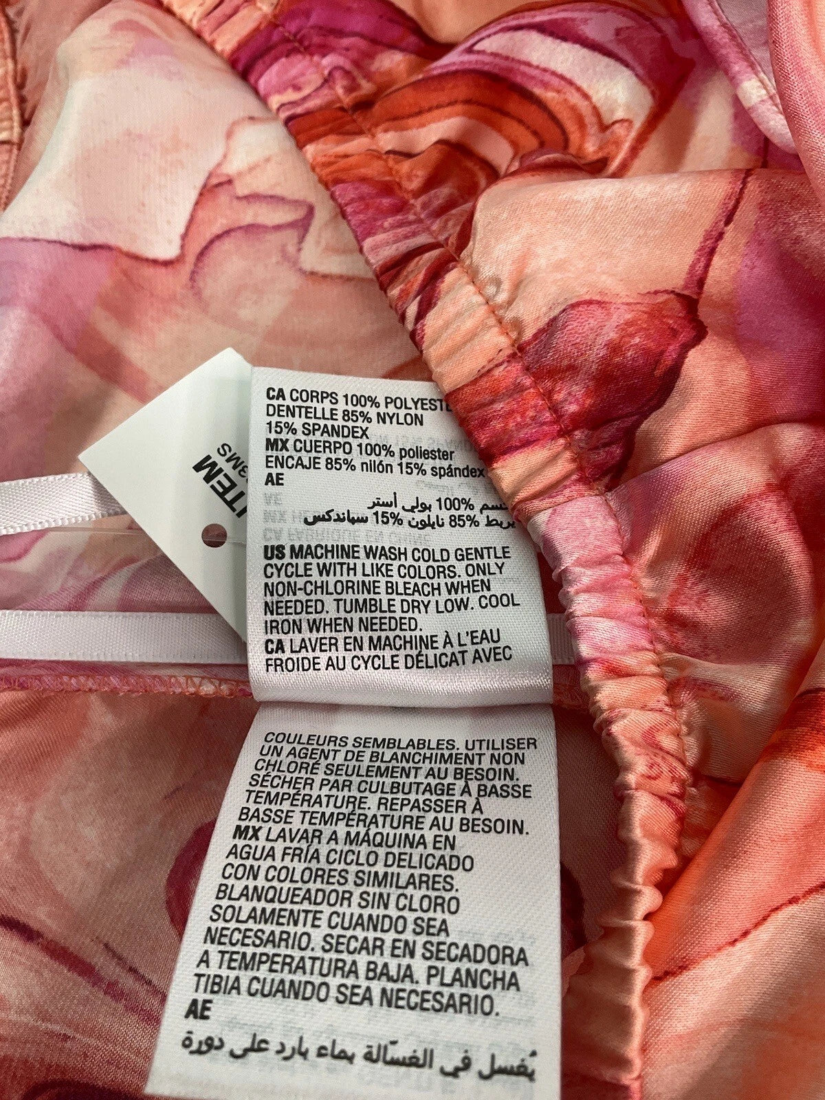 INC (International Concepts) Pink /Orange Swirl Print Nightie Set. Size Sm. NEW